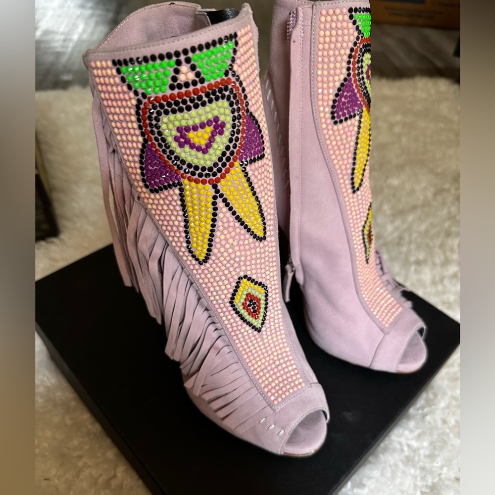 Giuseppe Pink booties